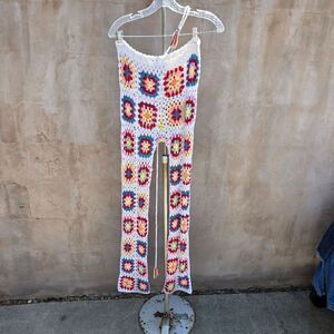 Hot & Delicious Gtanny Square Crochet Pants
